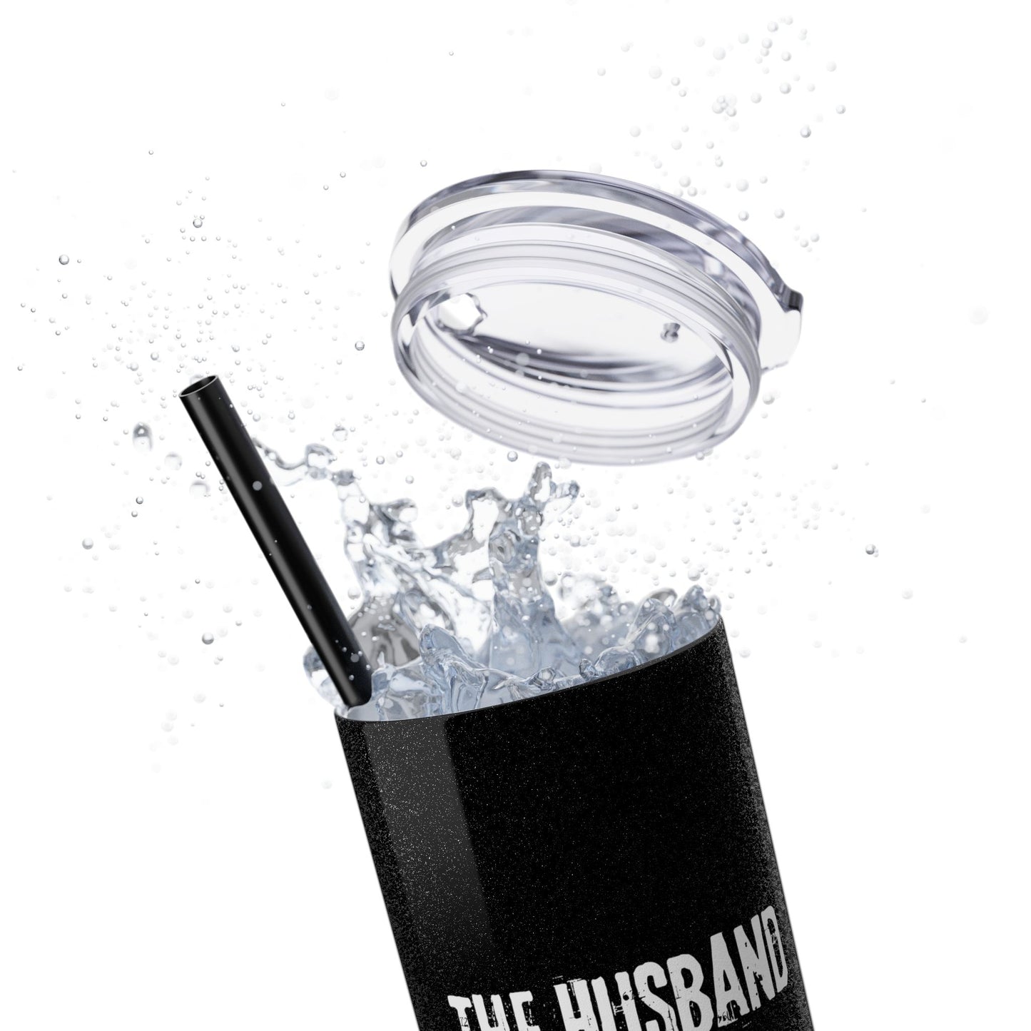 The Husband Did It Skinny Tumbler with Straw, 20oz