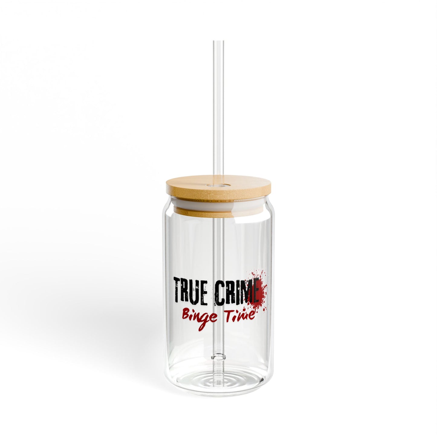 True Crime Binge Time Sipper Glass, 16oz